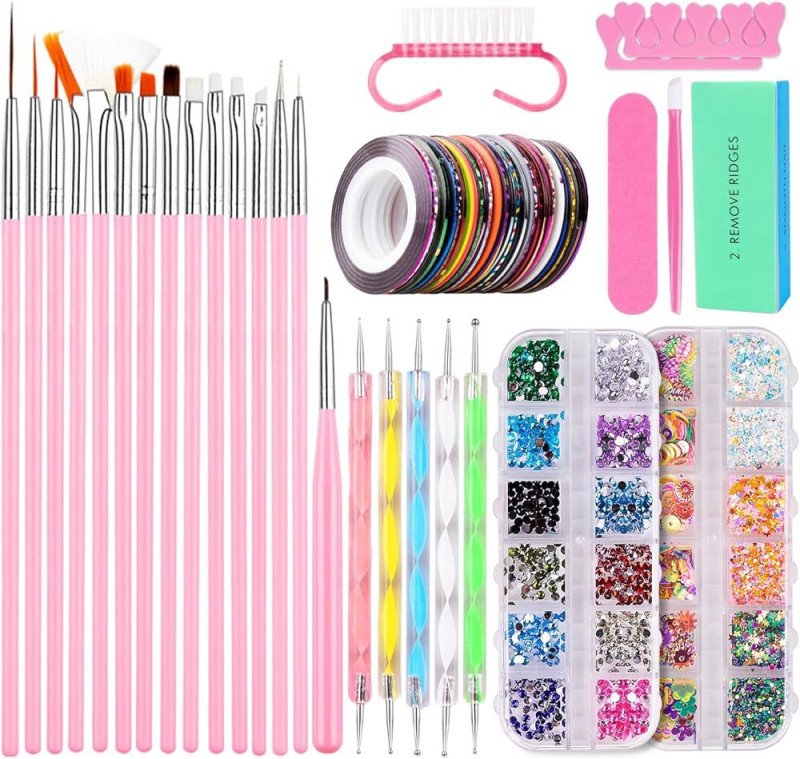 Onglerie Professional Nail Art Kit with Painting Brush